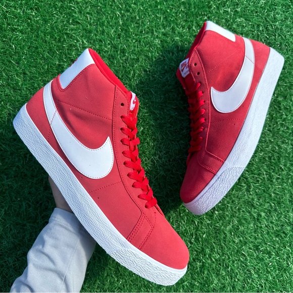 Nike Sb Zoom Blazer Mid University Red / White - Picture 3 of 13